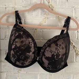 Cacique Black lace push up Bra 42DD